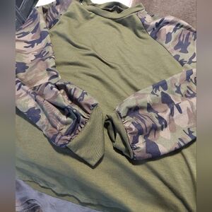 Marshalls Olive Camo Long Sleeve Tee